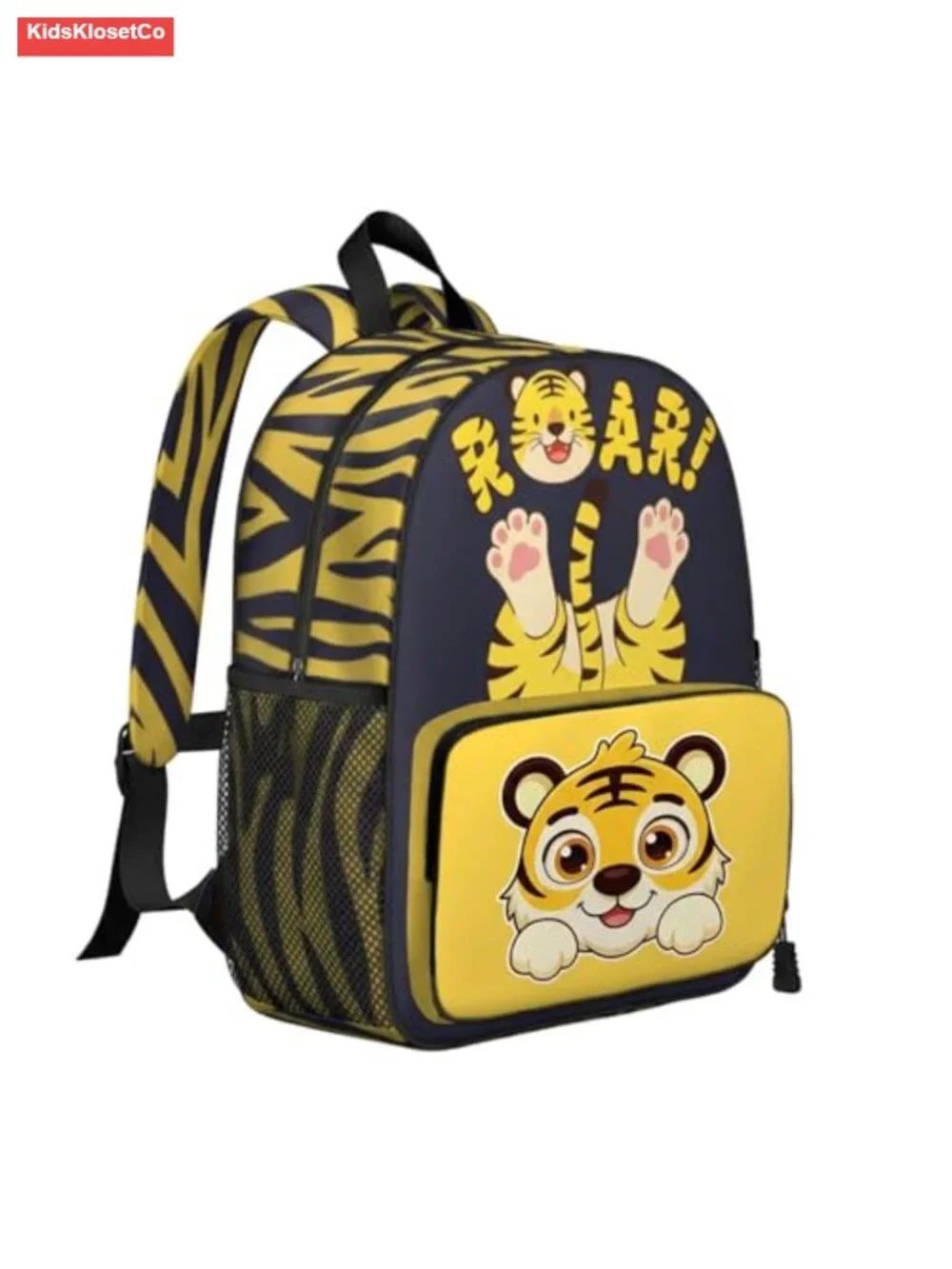 Toddler Backpack Boys 4-6 15L Tiger School Bag Waterproof Padded Straps